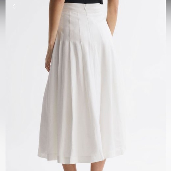NWT Reiss White Midi Skirt size 0 - Picture 4 of 9
